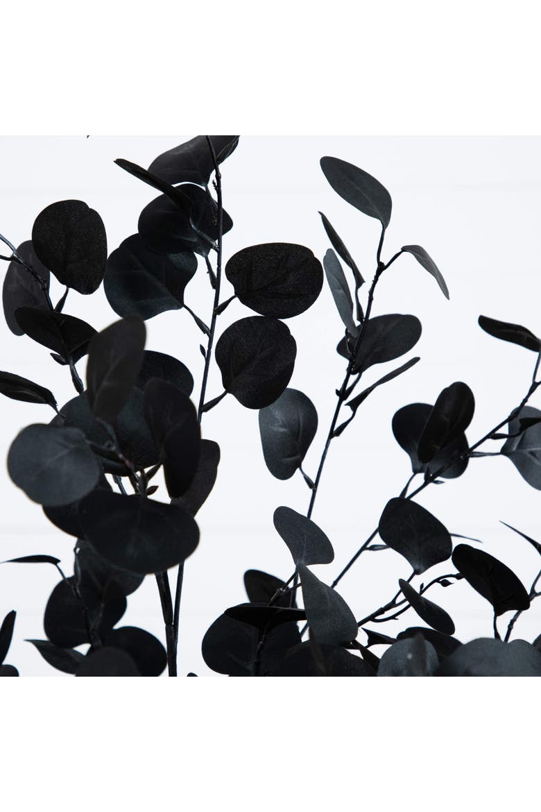 5-ft Artificial Halloween Black Eucalyptus Tree, Alternate, color, Black
