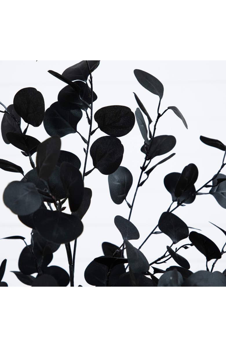 NEARLY NATURAL 5-ft Artificial Halloween Black Eucalyptus Tree, Alternate, color, Black