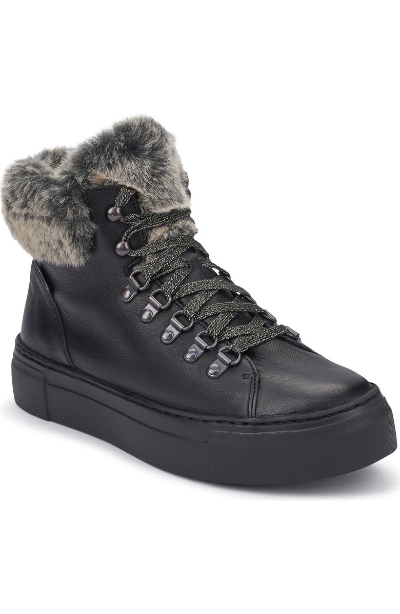 Mephisto Ginou Faux Fur Lined High Top Sneaker, Main, color,