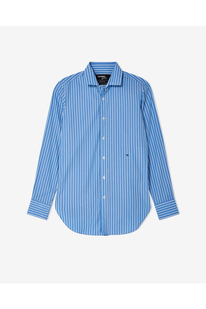 Classic Stripe Shirt, Main, color, BLUE WHITE STRIPE