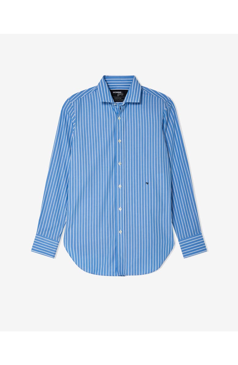 Hommegirls Classic Stripe Shirt, Main, color, Blue White Stripe