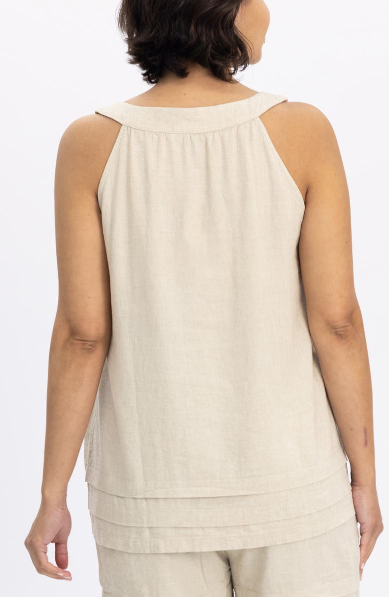 Angel Maternity Sleeveless Linen Blend Maternity/Nursing Top, Alternate, color,
