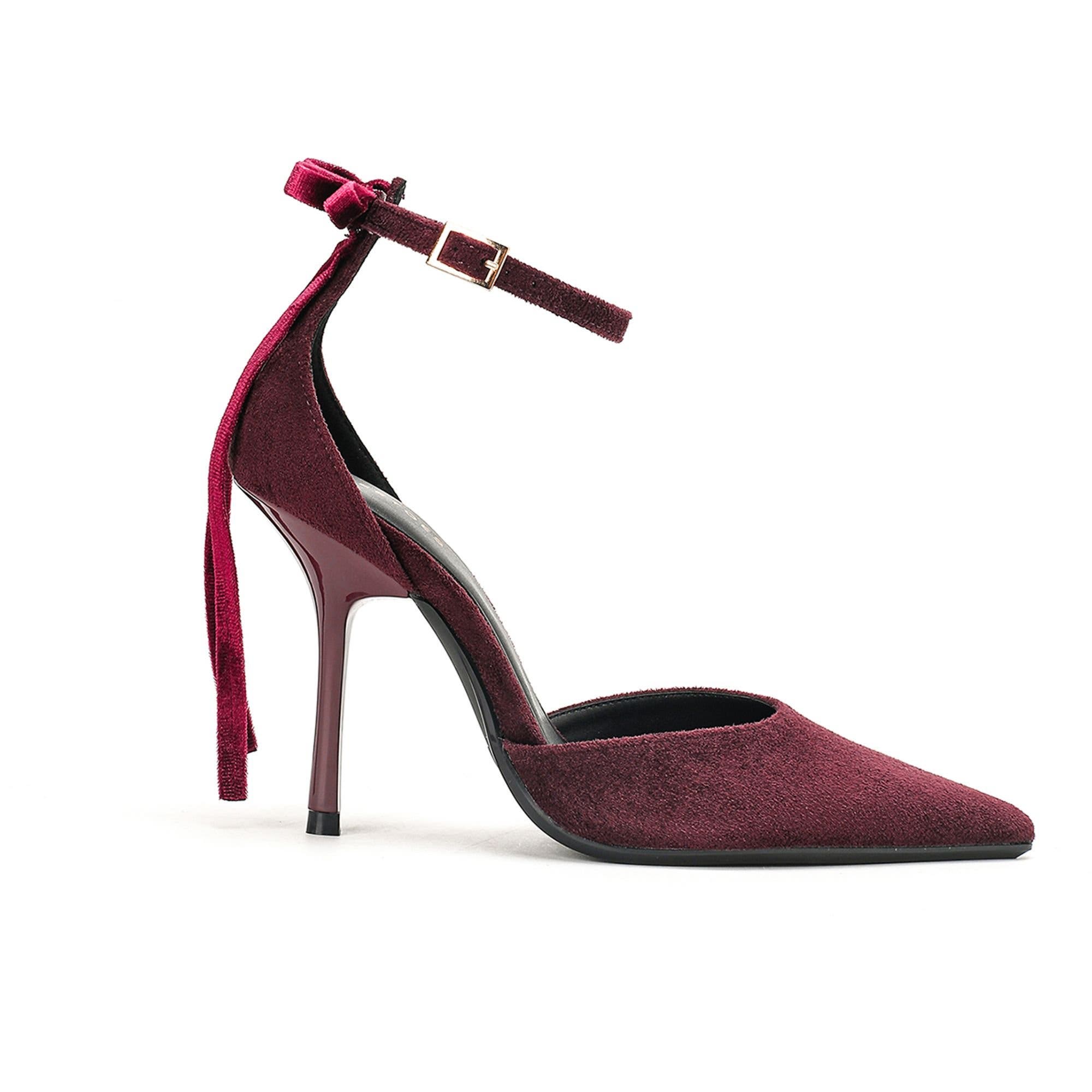 Soleia Heels, Alternate, color, Maroon