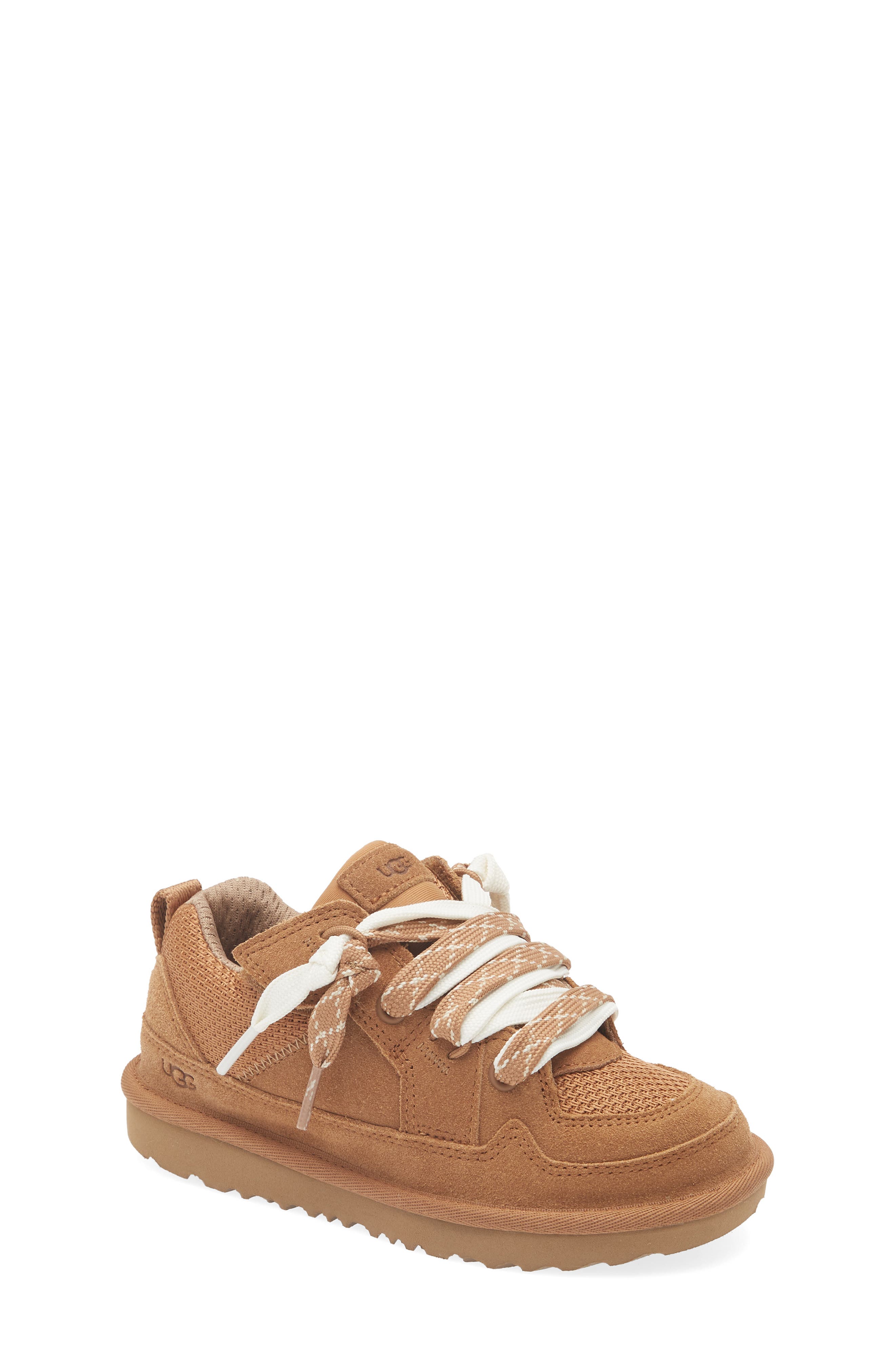 UGG<sup>®</sup> Kids' Lo Lowmel Sneaker, Main, color, Chestnut