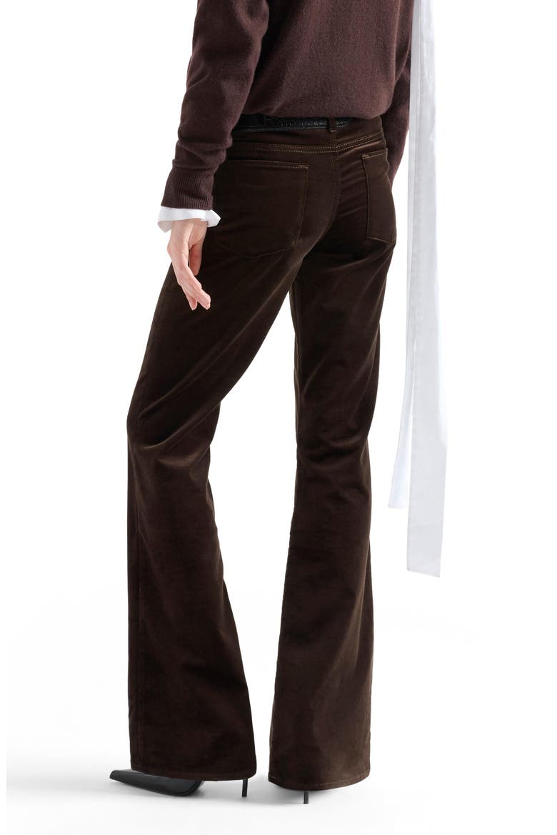 The Leggy Bootcut Velvet Jeans, Alternate, color, VELVET CHOCOLAT