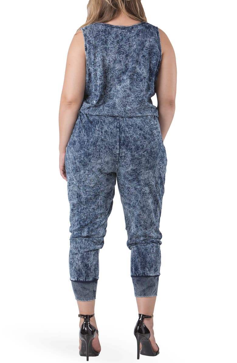 Standards & Practices Estelle Surplice Crop Jumpsuit, Alternate, color, 