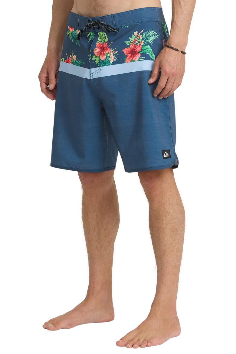 Blockchild 19 Board Shorts, Alternate, color, DARK DENIM