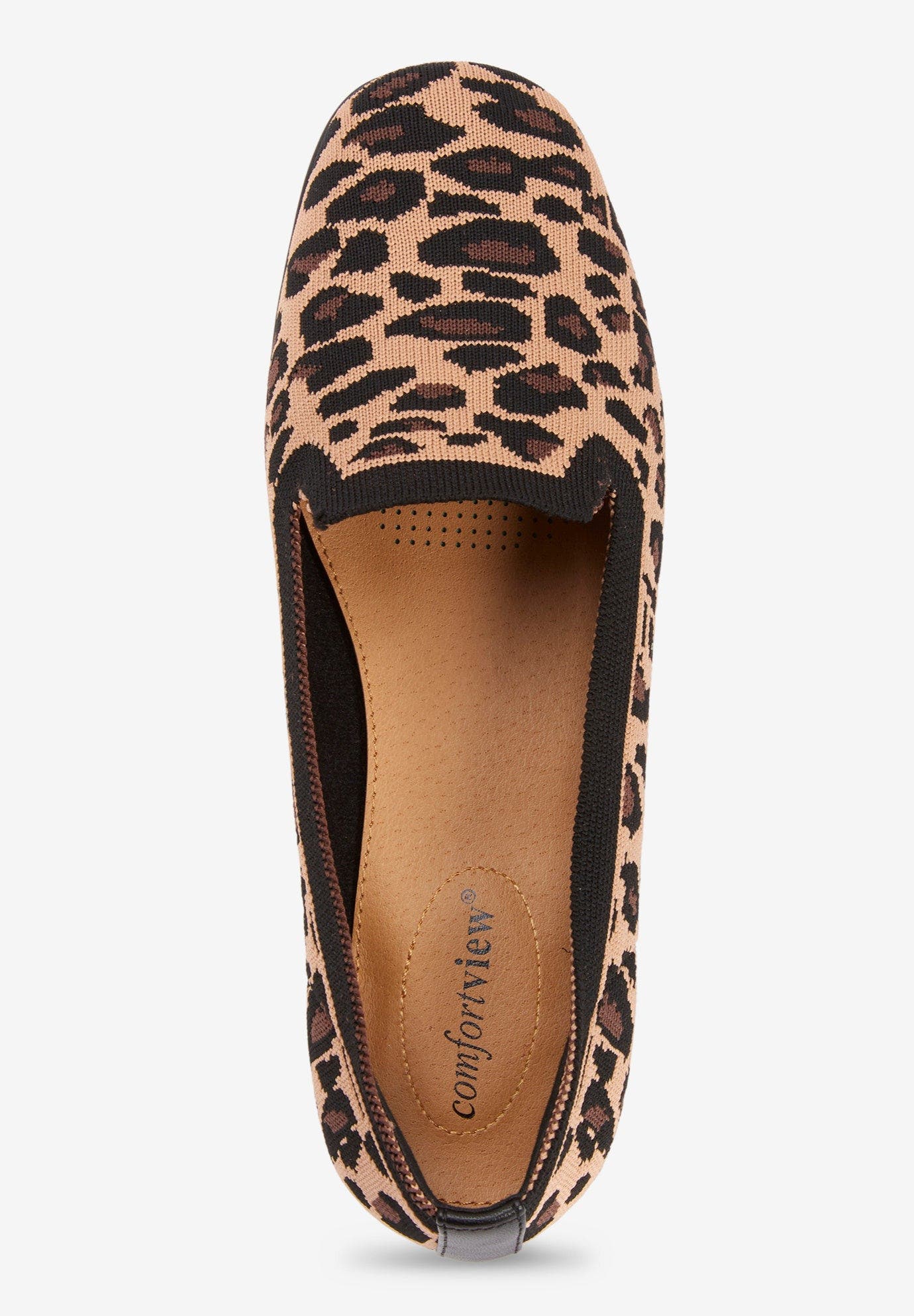 Comfortview The Madie Slip On Flat, Alternate, color, Black