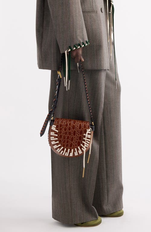 Dries Van Noten Whipstitched Leather Crossbody Bag