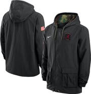 Nike Men's Nike Black Alabama Crimson Tide Full-Snap Hoodie Military Jacket