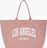 ANINE BING Leo Los Angeles University Canvas Tote