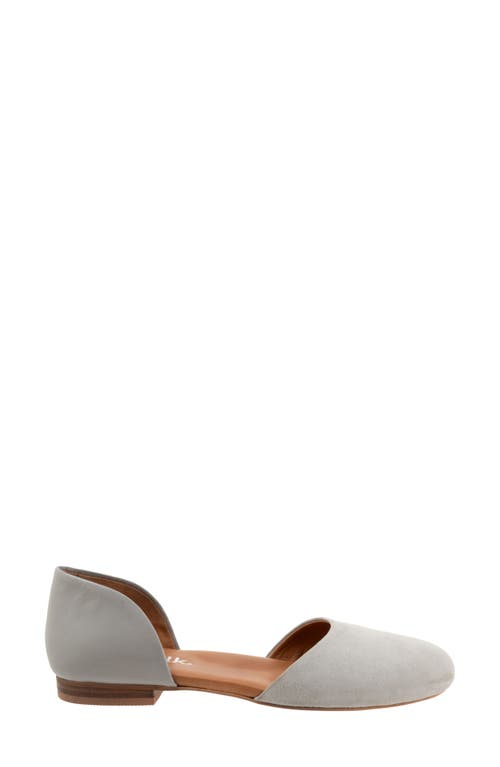 Softwalk ® Kamari D'orsay Flat In Grey Suede