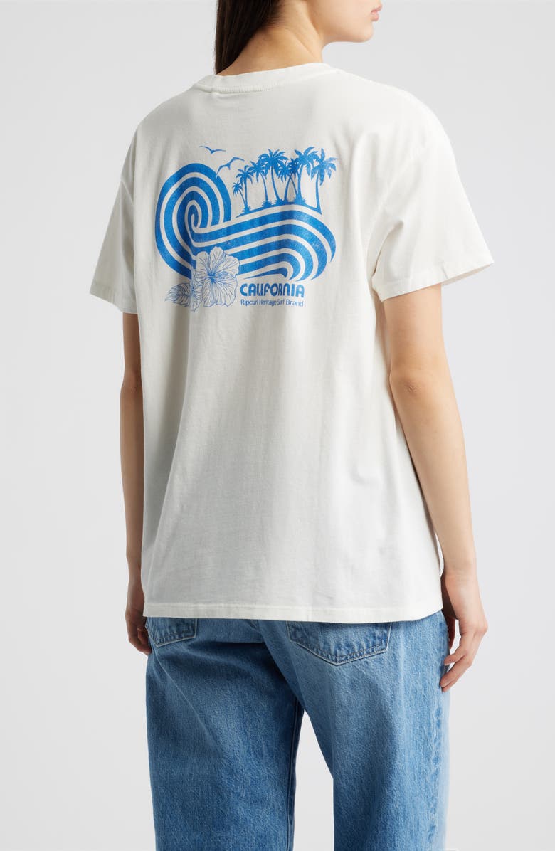 Rip Curl Ocean Break Relaxed Graphic T-Shirt, Alternate, color, California Bone