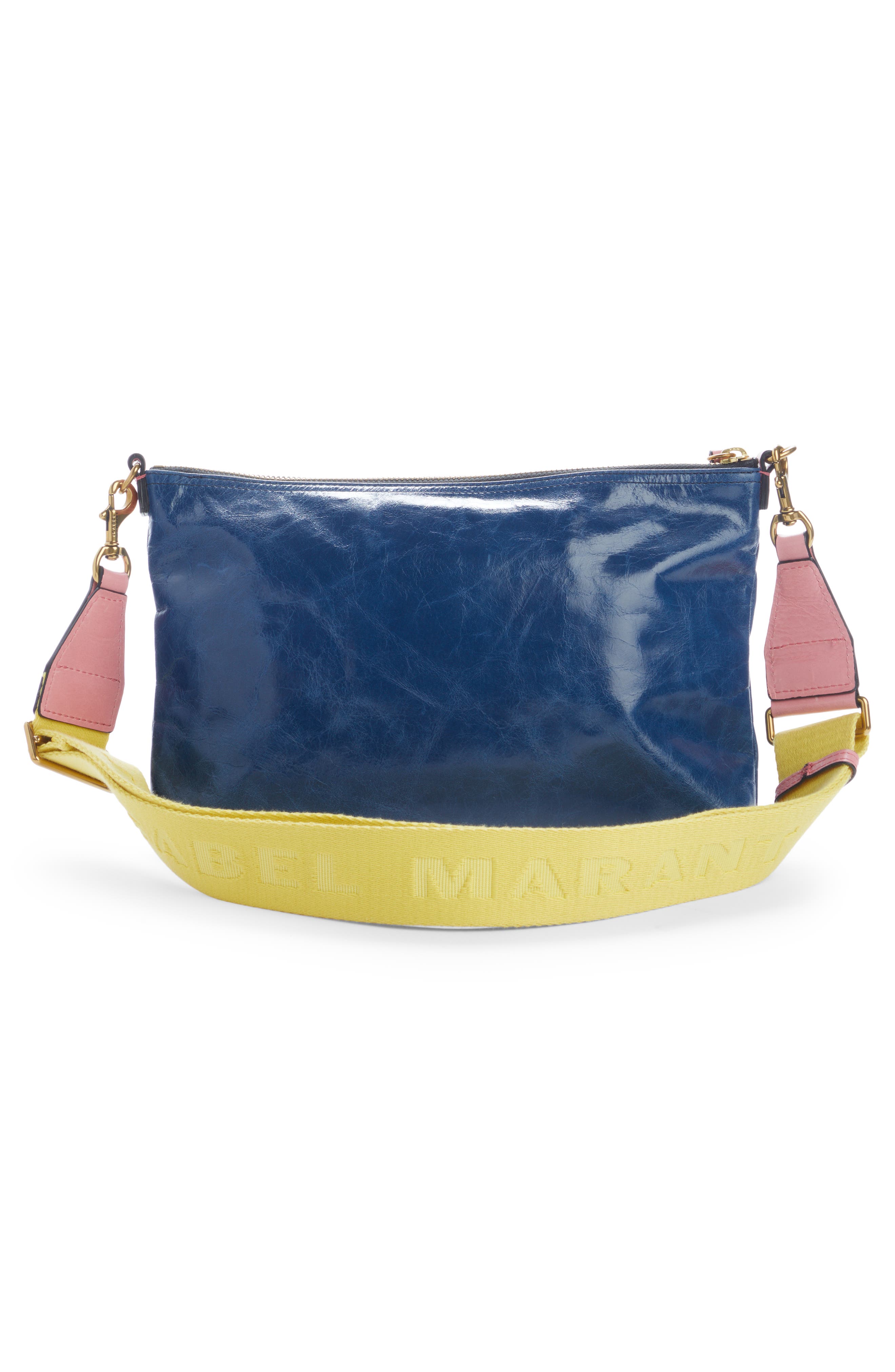 Isabel Marant Nessah Leather Shoulder Bag, Alternate, color, 