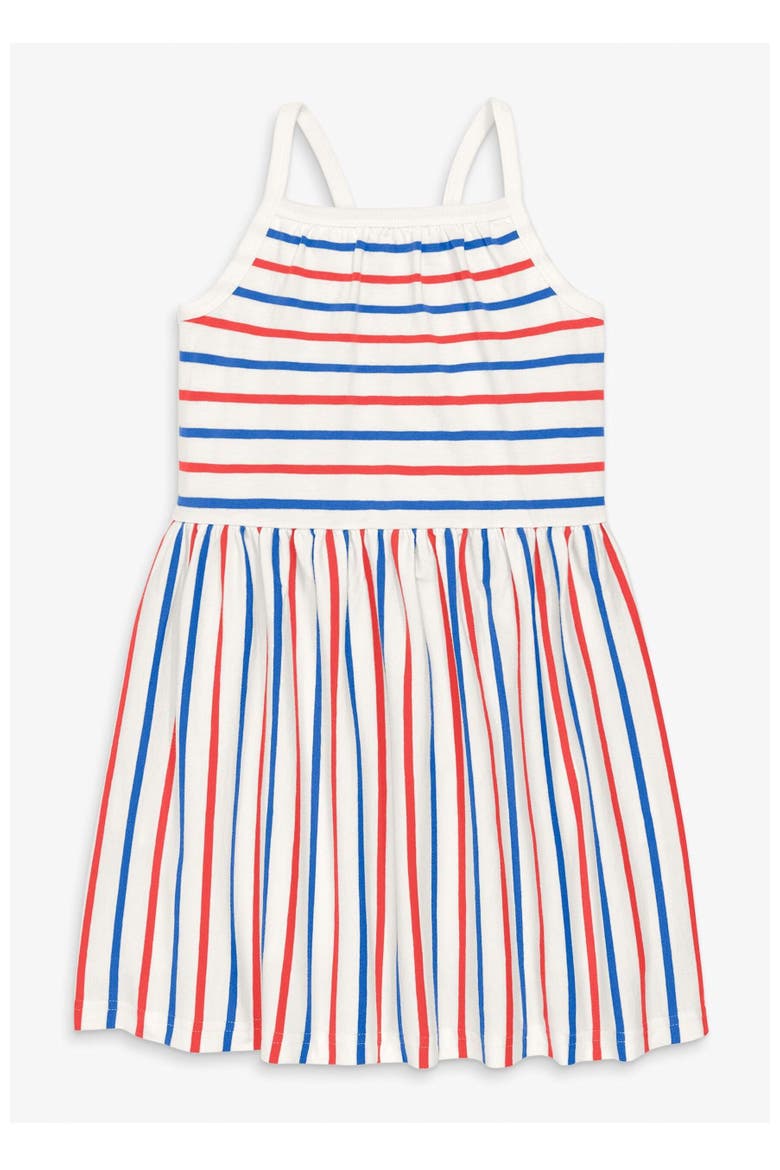 Kids Picnic Dress In Blueberry Stripe, Main, color, Blueberry Strawberry Stripe