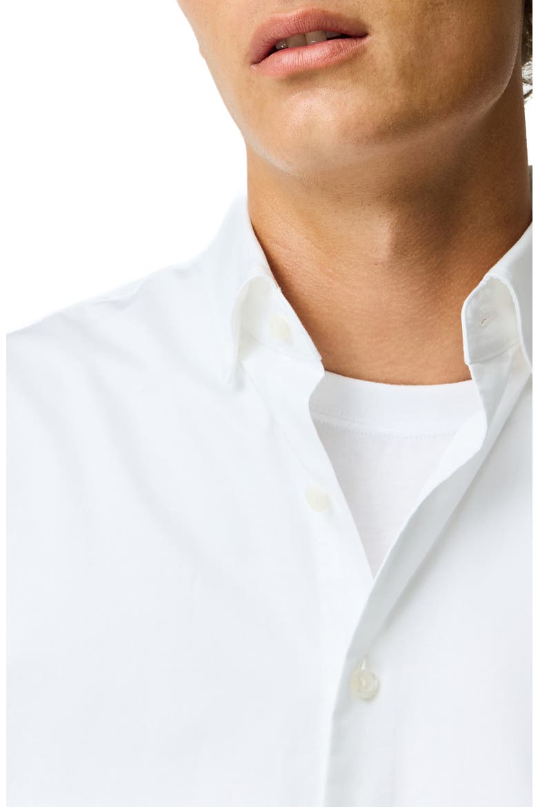 Freshford Cotton Button Up Shirt, Alternate, color, SNOW