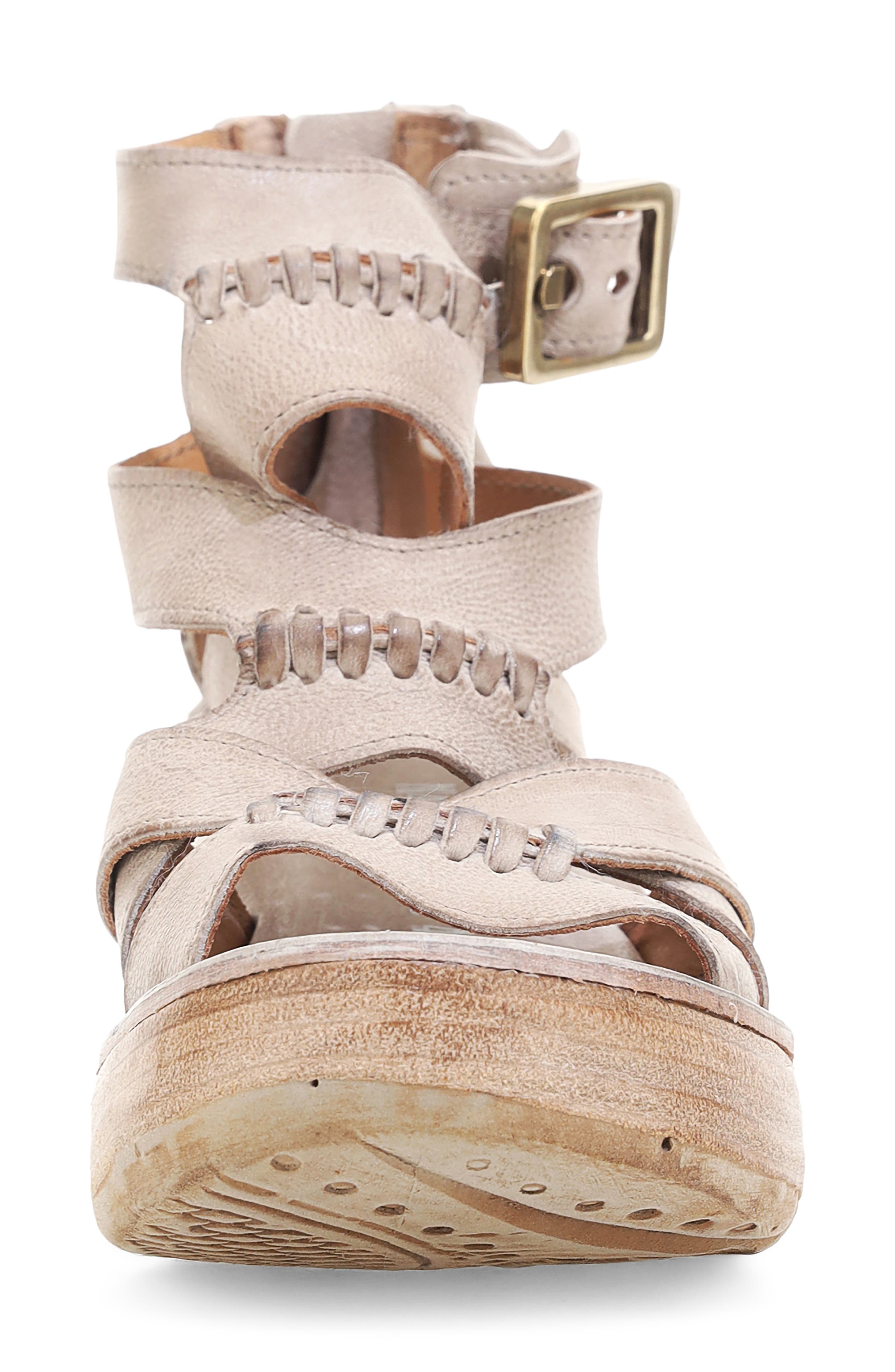 Norman Platform Wedge Sandal, Alternate, color, BONE