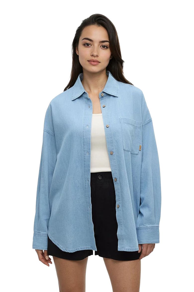 Denim West End Shirt, Main, color, Light Wash