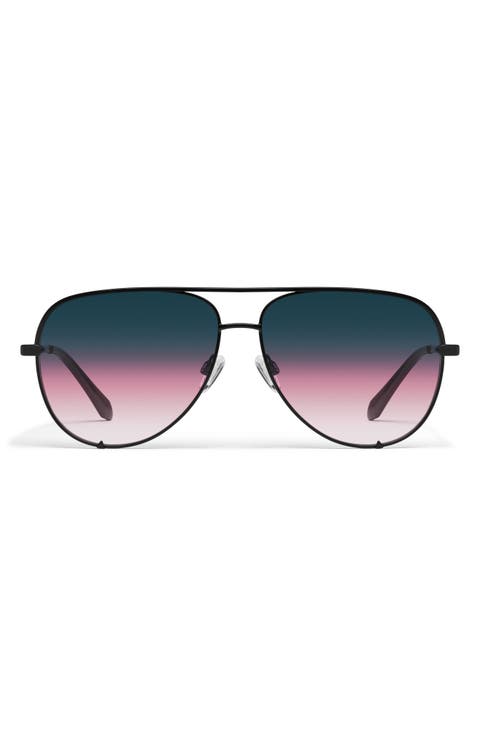 High Key 64mm Gradient Oversize Aviator Sunglasses