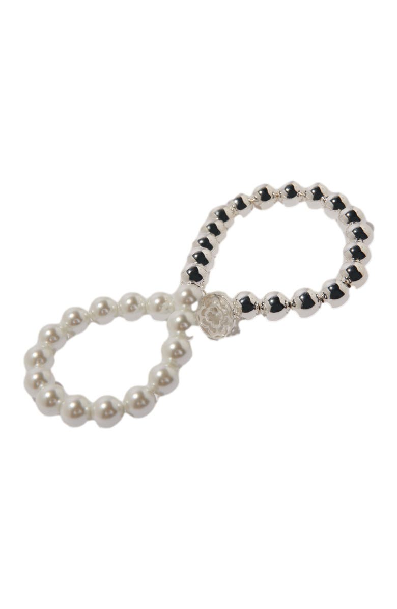 maje Mixed pearl choker necklace, Alternate, color, 
