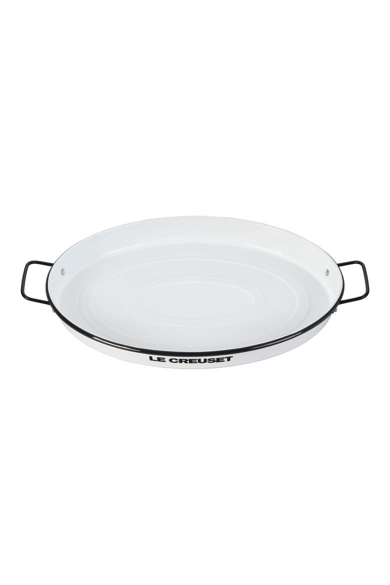 Everyday Enamelware Serving Tray, Alternate, color, WHITE