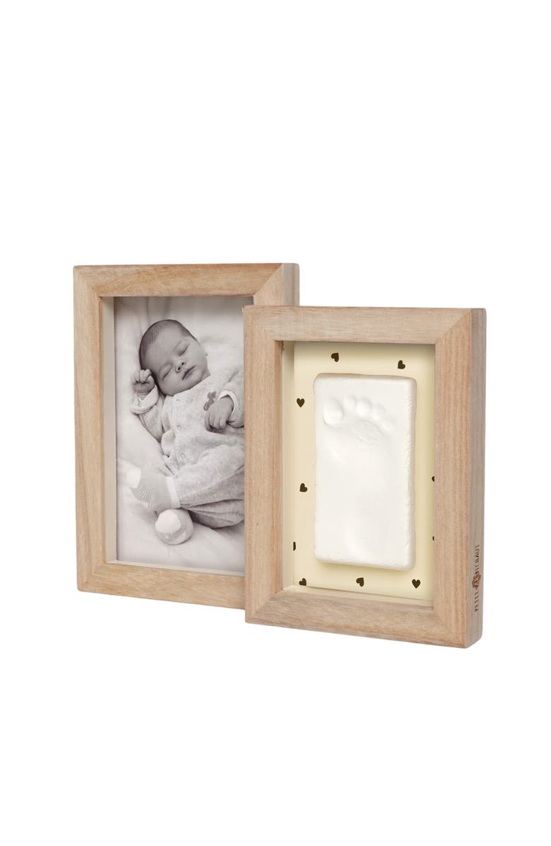 Petit Artichaut Duo Baby Frame - Baby Handprint & Photo Frame, Keepsake Gift, Alternate, color, Pretty Hearts