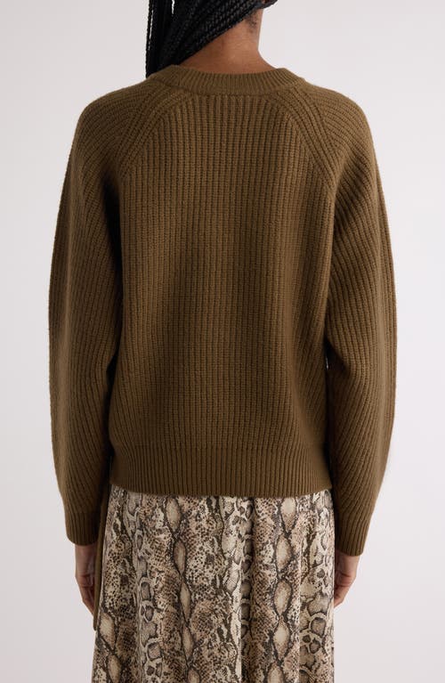 Isabel Marant Noelia Whipstitch Merino Wool Sweater In Bronze