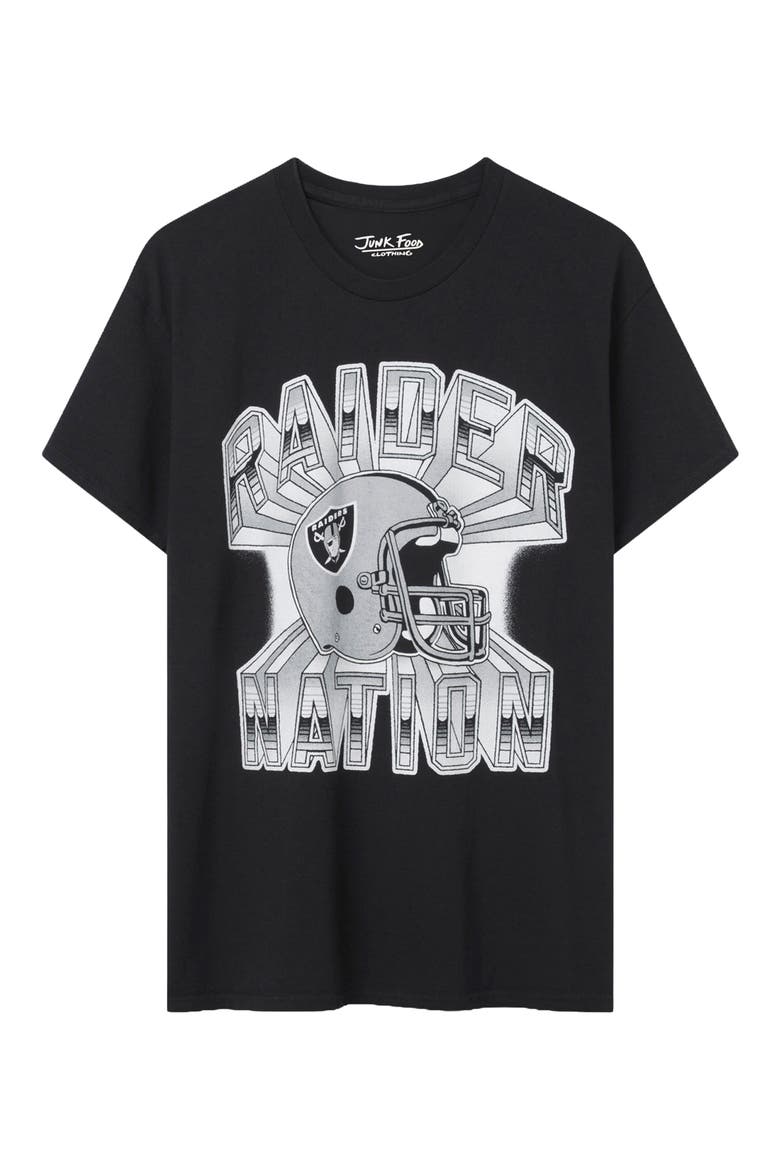 Las Vegas Raiders Cotton Graphic T-Shirt, Main, color, BLACK
