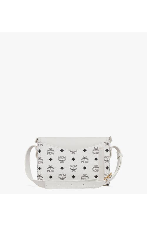 Mcm Diamant 3d Shoulder Bag In White