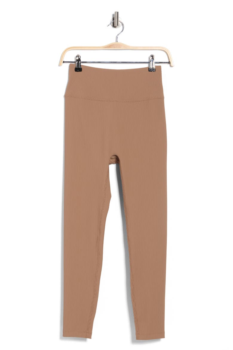 Impulse Ribbed Midi Leggings, Alternate, color, DESERT SAND