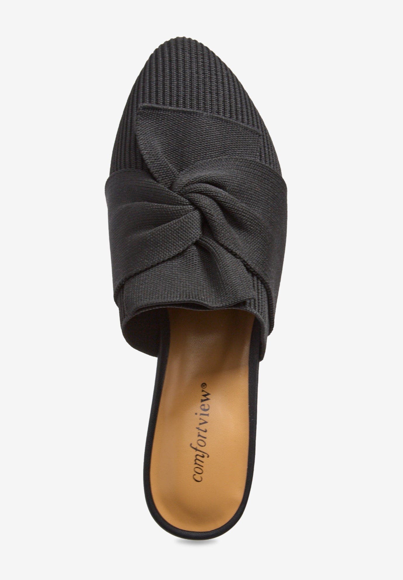 Comfortview The Savannah Slip On Mule, Alternate, color, Black