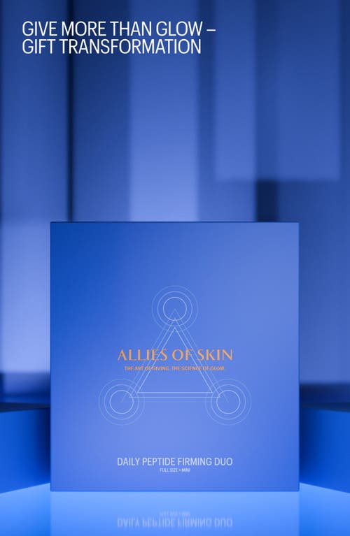 Allies Of Skin Daily Peptide Firming Set $122 Value In Transparent