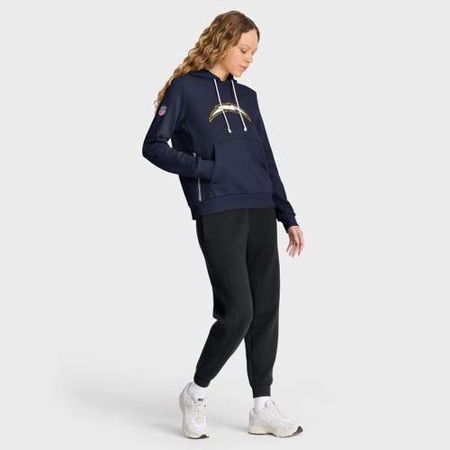 Nike Navy Los Angeles Chargers Sideline Standard Issue Dri-fit Hoodie In Blue