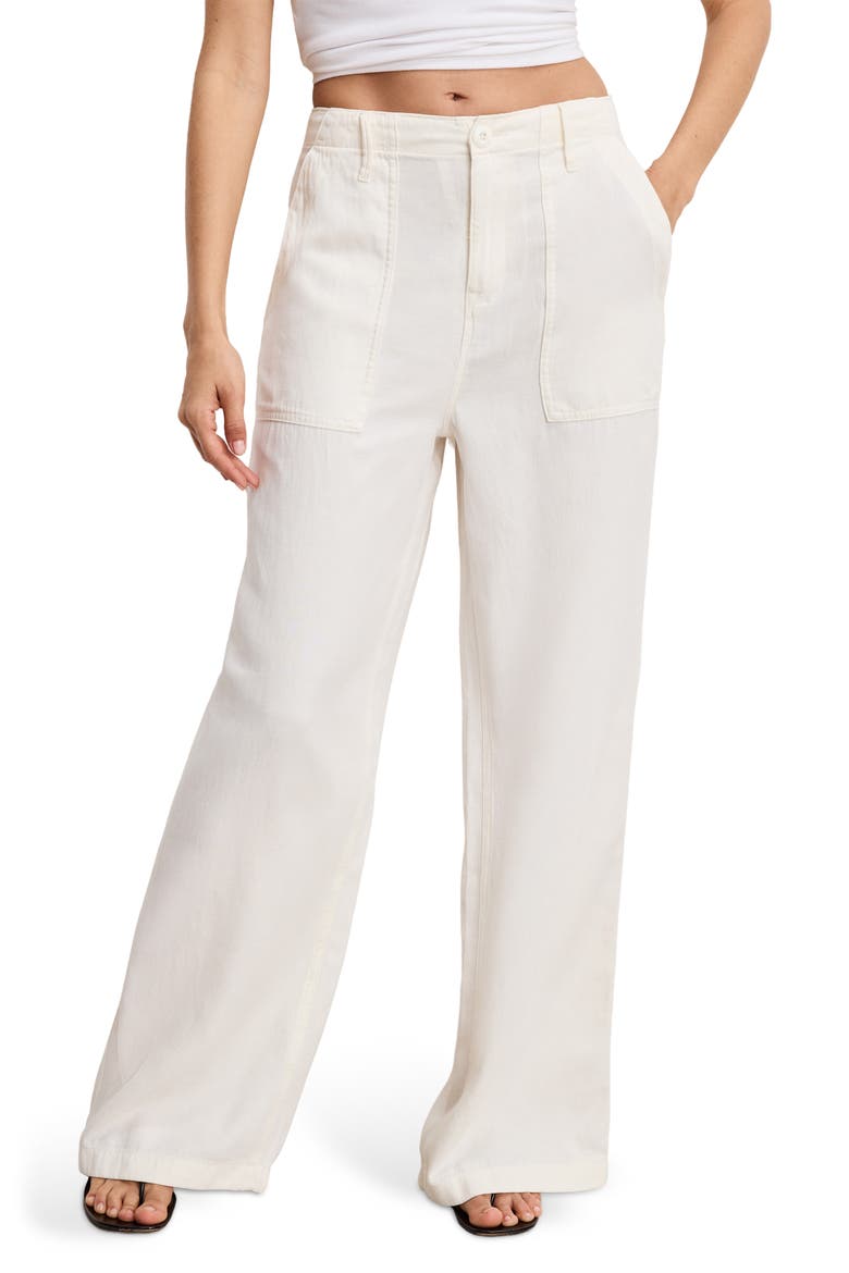 Lite Cotton Blend Pants, Main, color, CLOUD WHITE001