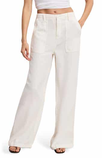 Good American Lite Cotton Blend Pants