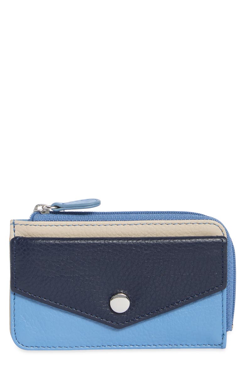 Penny Chain Wallet, Main, color, NAVY MISTY BLUE PARCHMENT