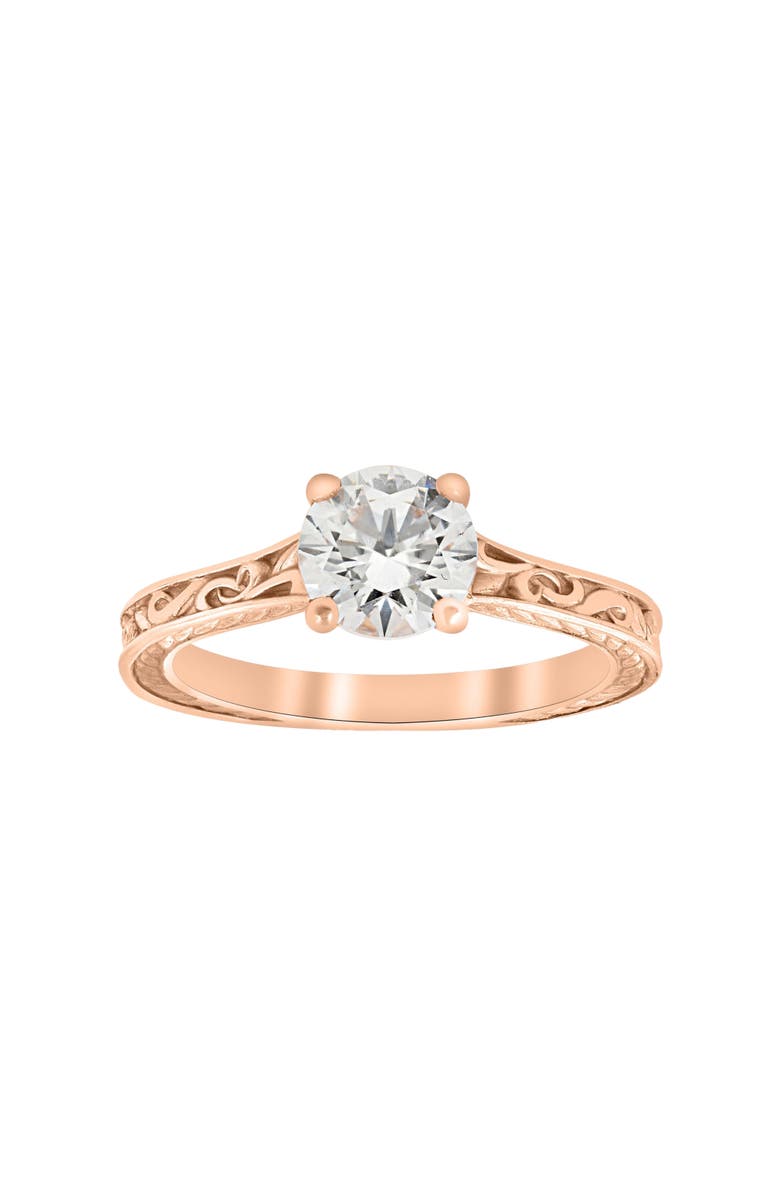 Bliss Diamond 1ct Diamond Solitaire 14k Gold   Engagement Ring Art Deco Lab Grown, Main, color, 