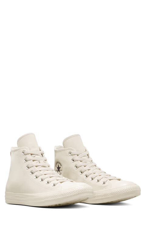 Chuck Taylor® All Star® Water Repellent Leather High Top Sneaker (Men)