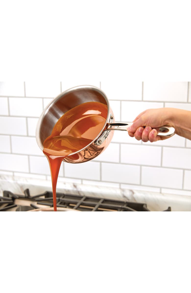 All-Clad c4 Copper 2.5-Quart Saucier, Alternate, color,