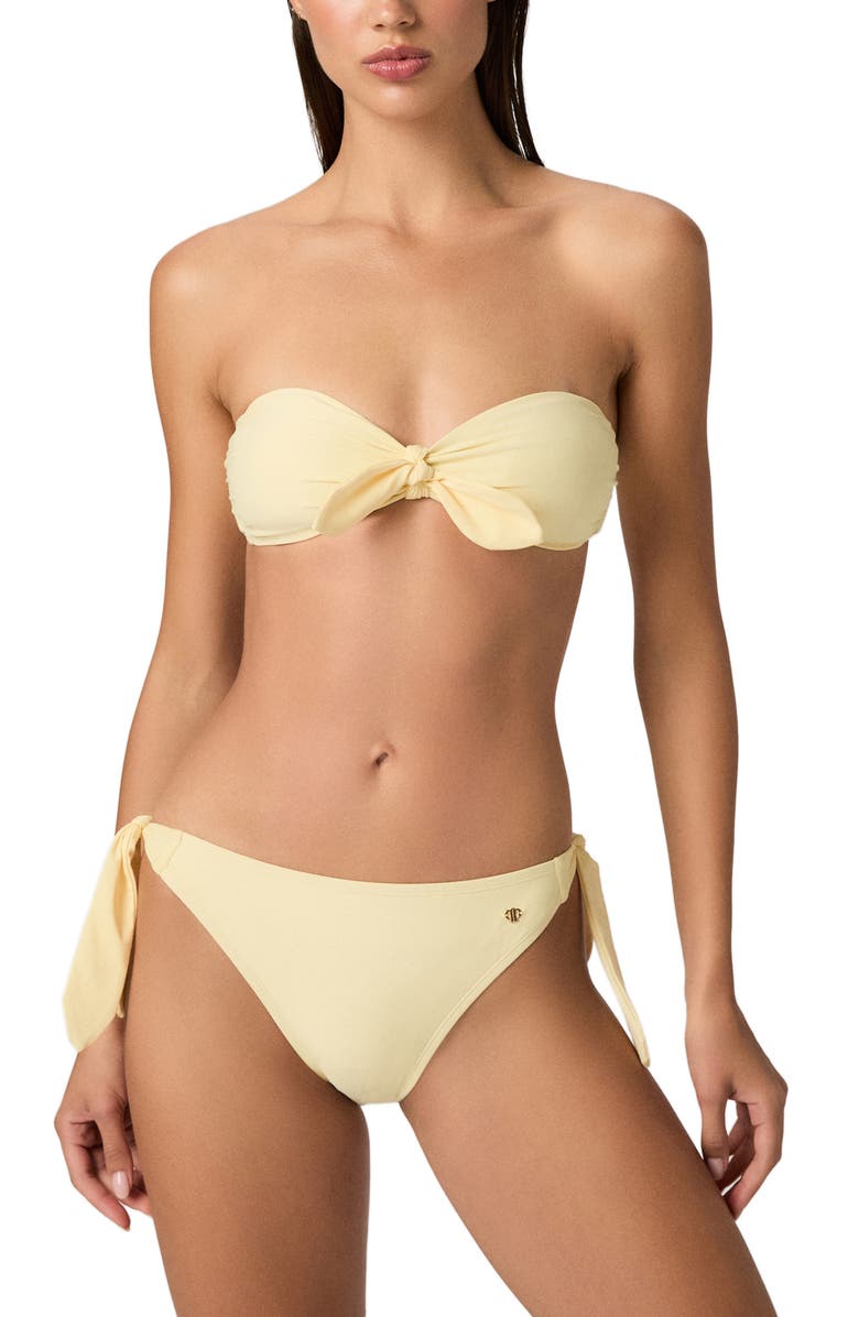 PAIGE Diana Side Tie Bikini Bottoms, Alternate, color, Sunshine Yellow
