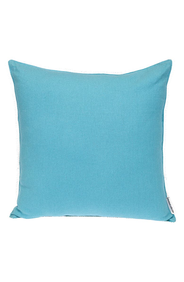PARKLAND COLLECTION Crochet Dot Throw Pillow, Main, color, Blue