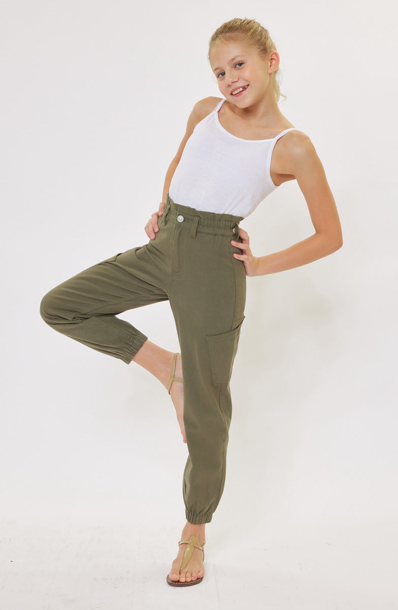 KanCan Poppy Mom Jogger Jeans, Alternate, color, Olive