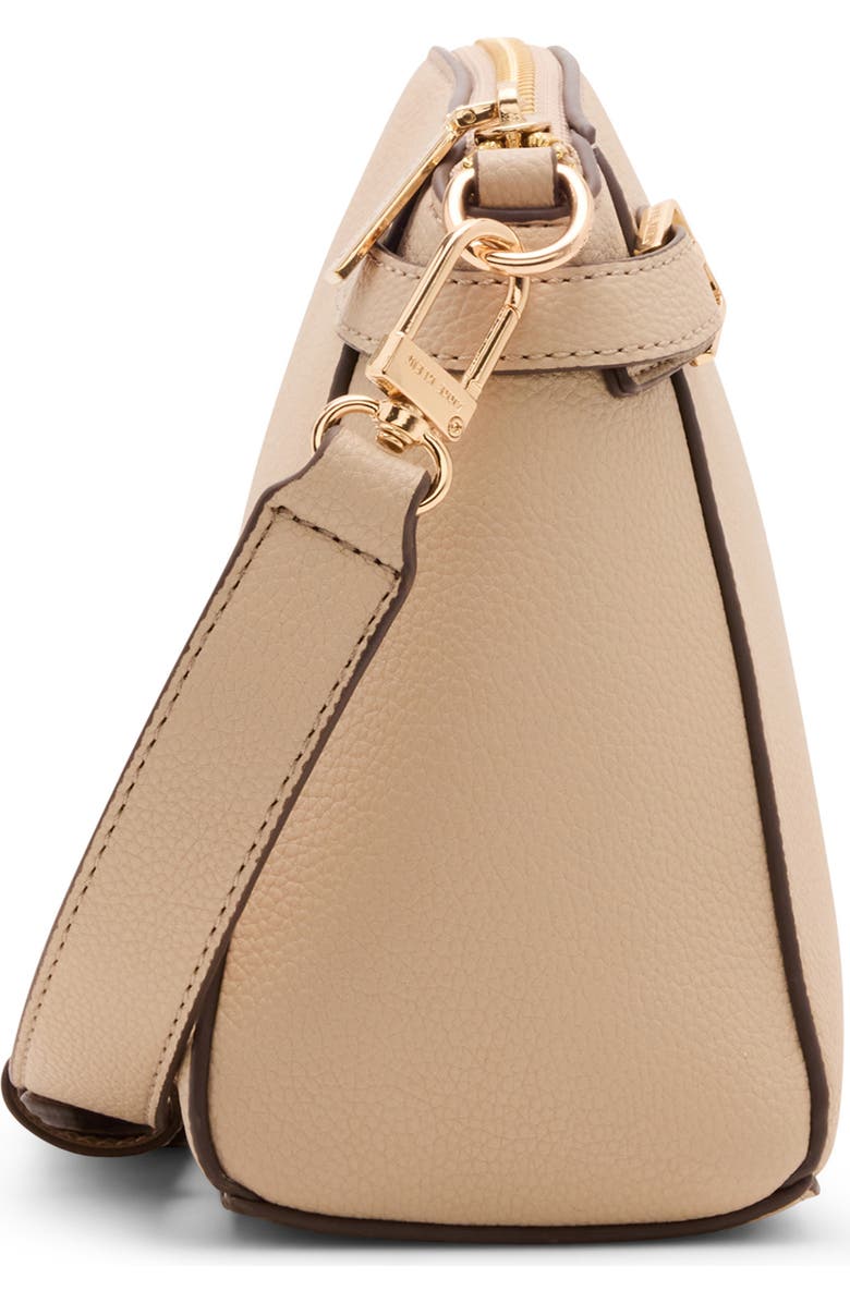 Anne Klein Belted Dome Crossbody Bag, Alternate, color, Sesame