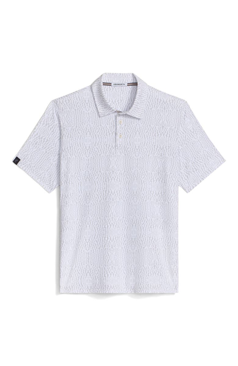 ASHWORTH GOLF Wavy Caps Polo, Main, color, Stone Grey