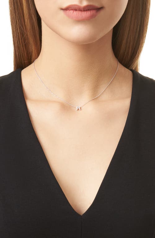 Bony Levy Diamond Pavé Initial Pendant Necklace In 18k White Gold - R