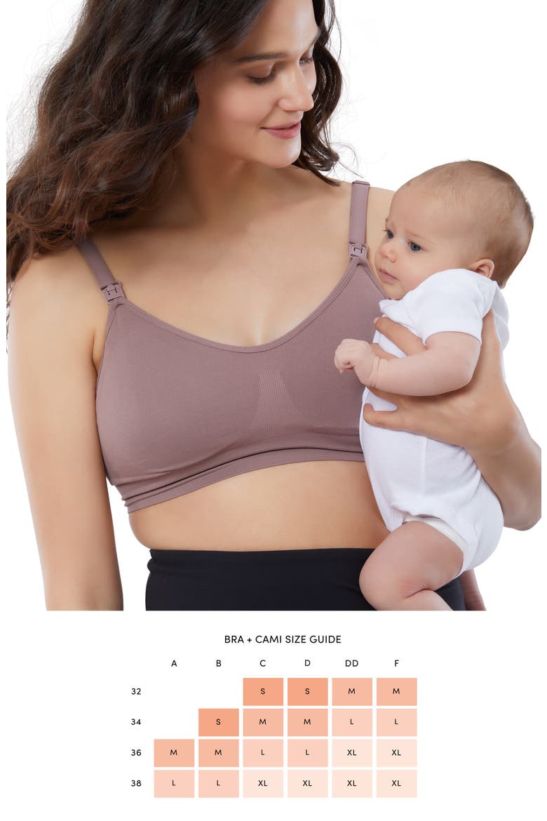 Set of 2 Nursing/Pumping Bras, Alternate, color, BLACK / MAUVE