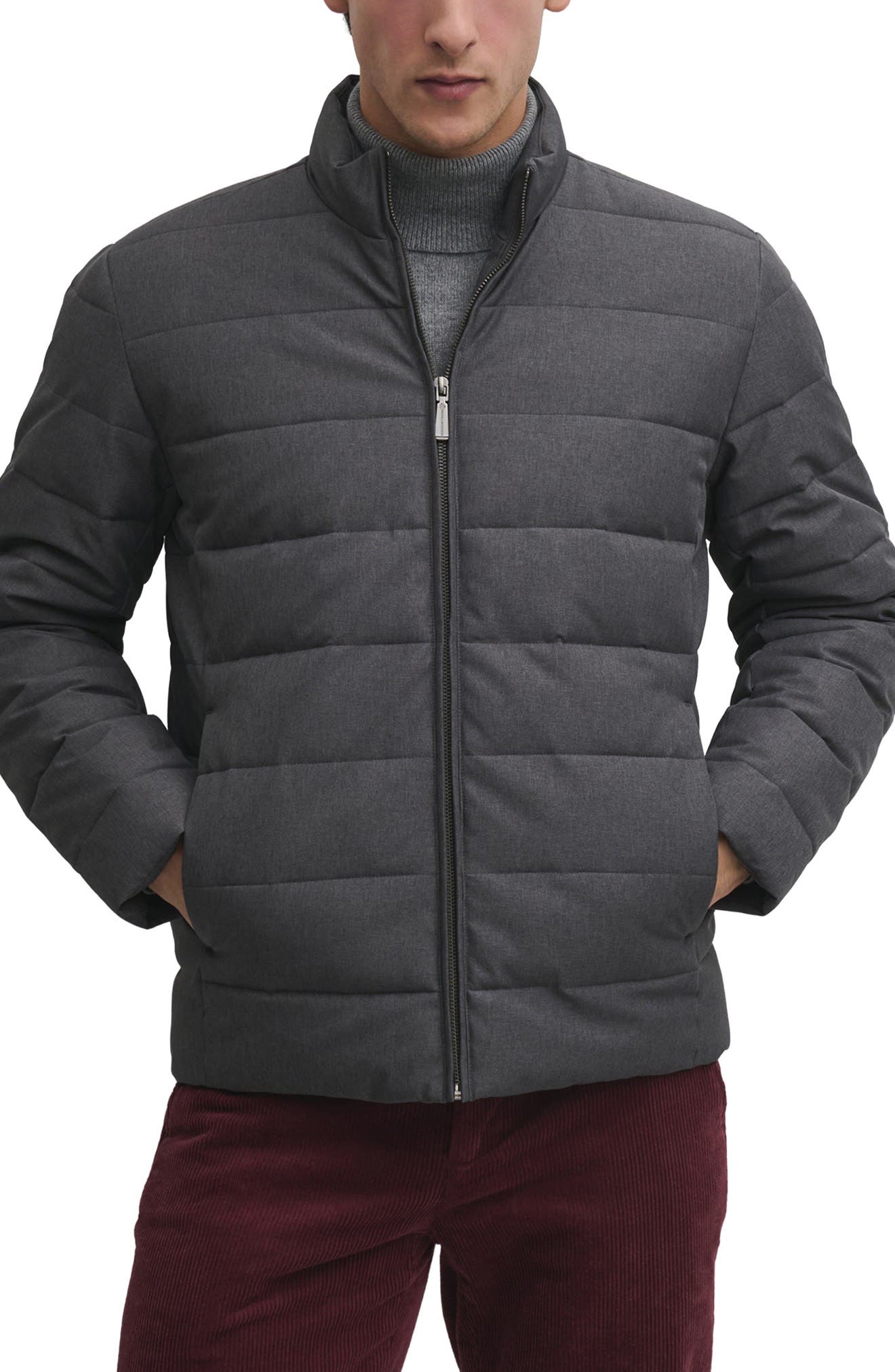 Quilted Stand Collar Jacket