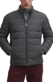 Brooks Brothers Quilted Stand Collar Jacket
