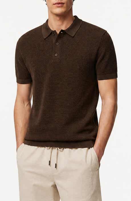 Onia Cotton Textured Knit Polo