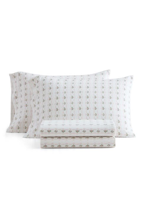Chickadee Pines Cotton Flannel Sheet Set